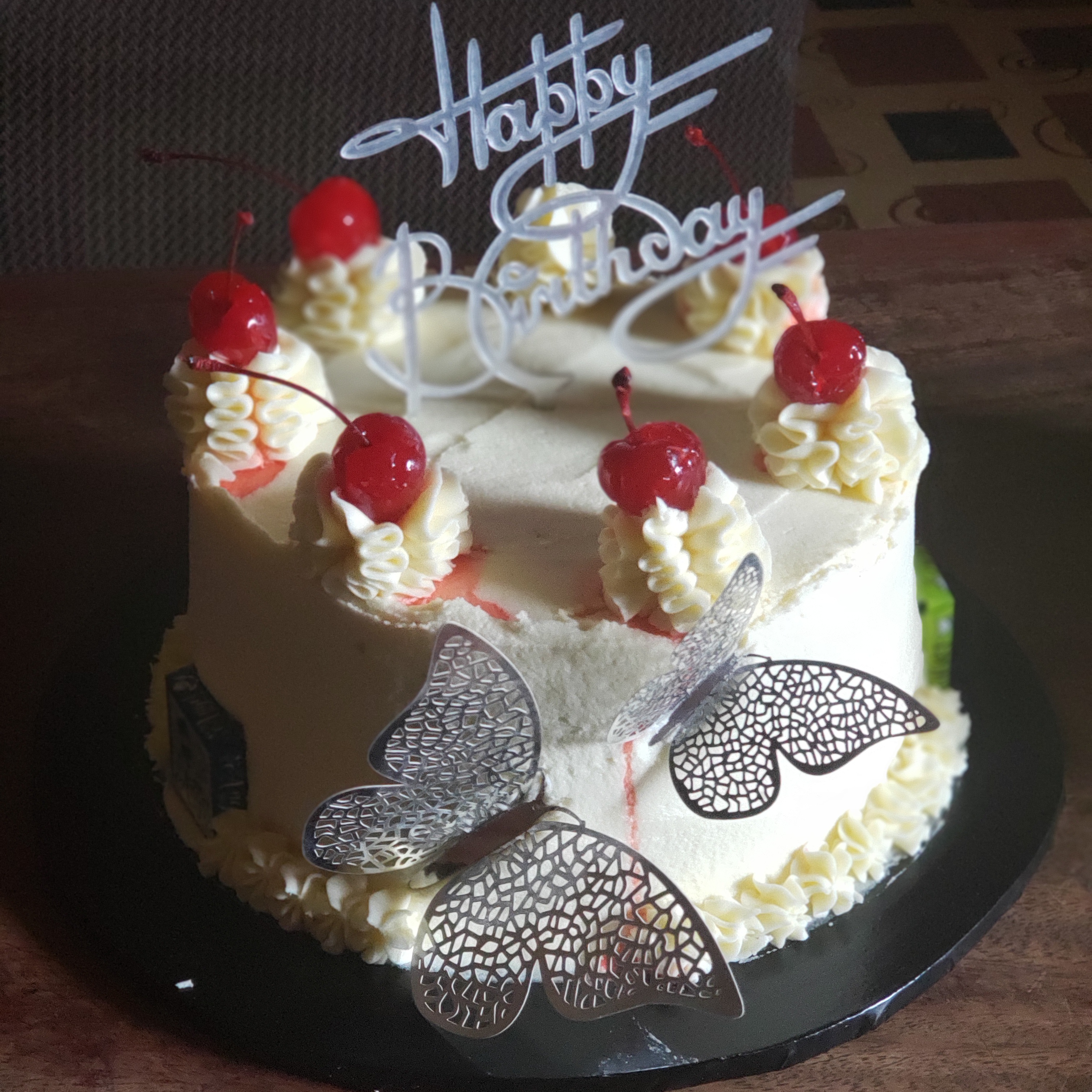 3-inch Bento Cake (cherry topping)